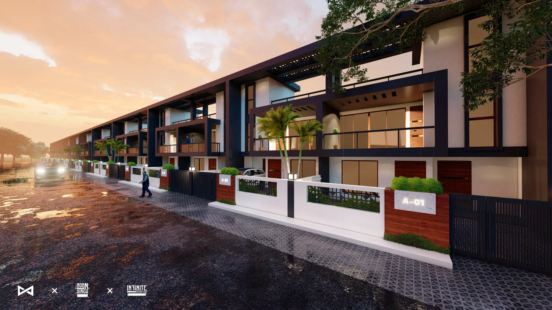 Duplex Elevation 3D Concept Design