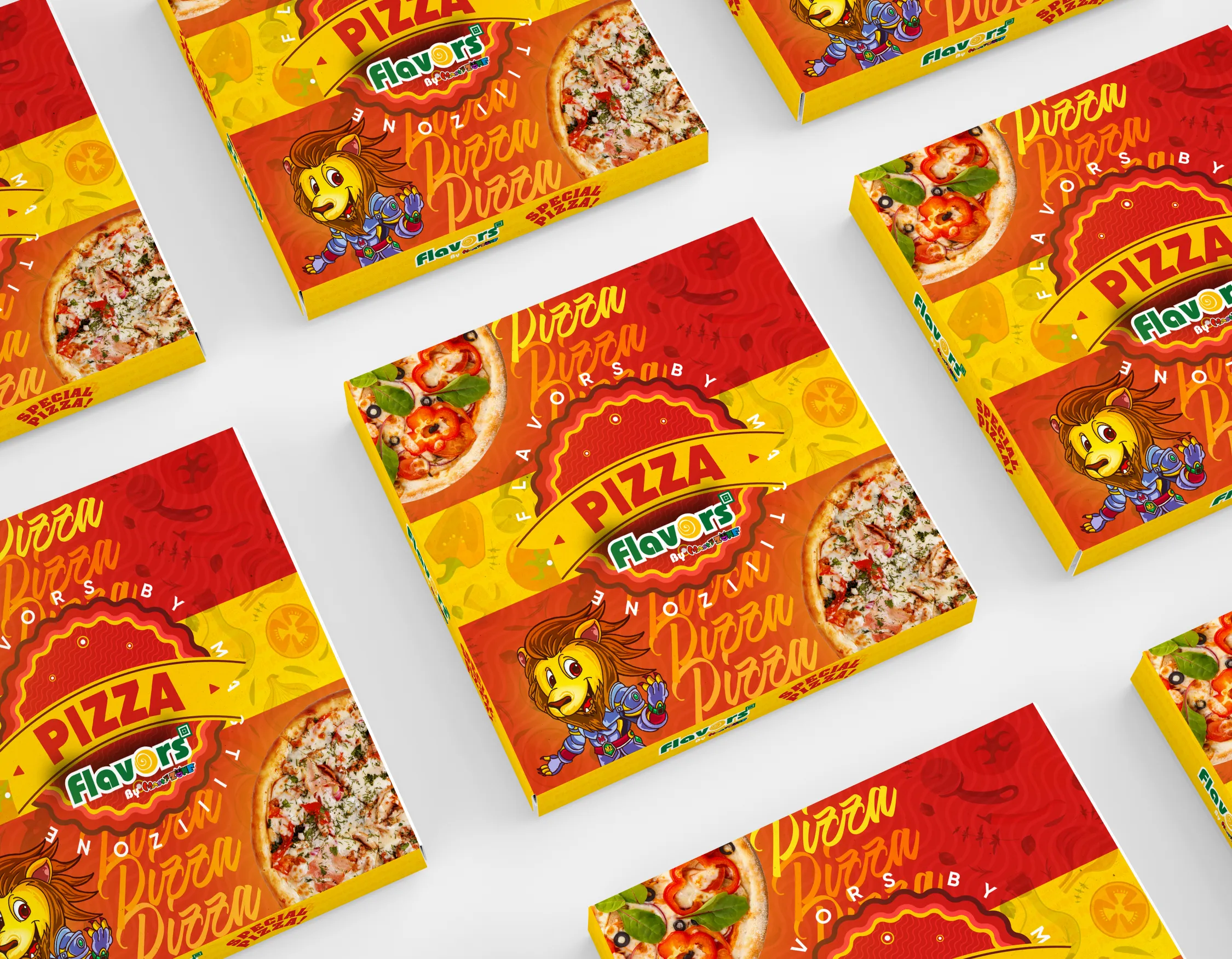 Pizza Box Packaging Design