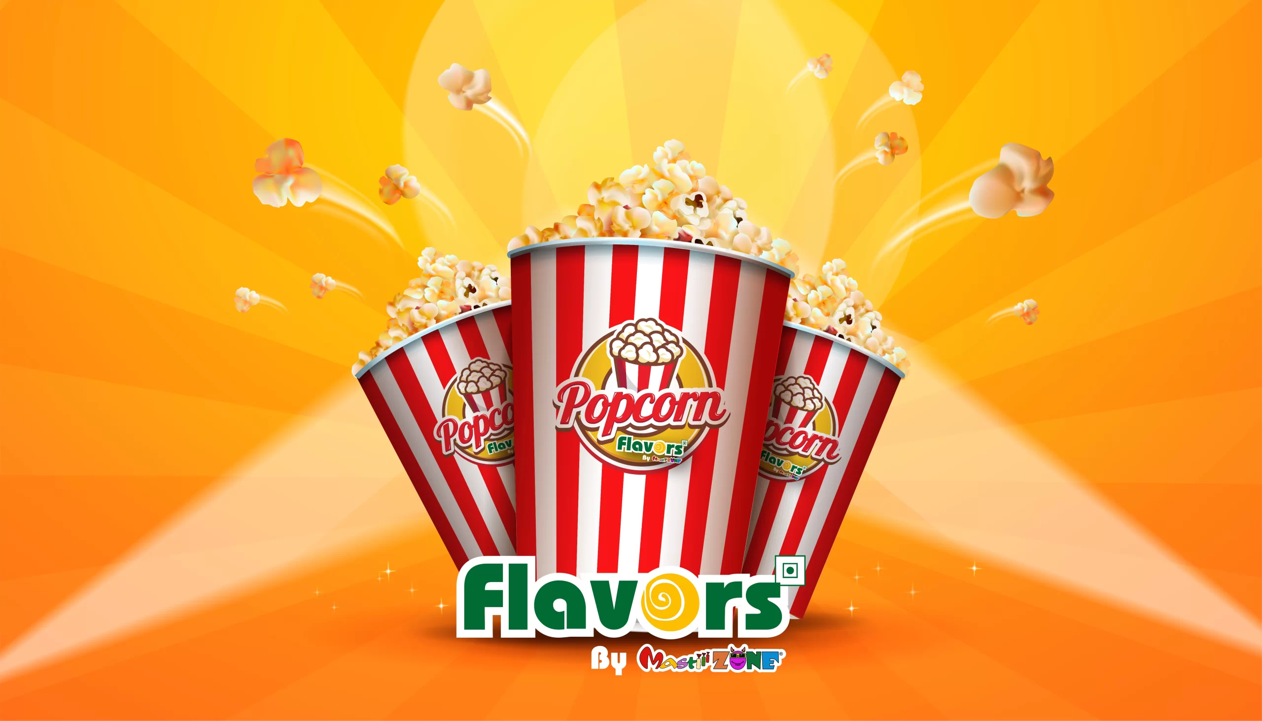 Popcorn Tub Label Design