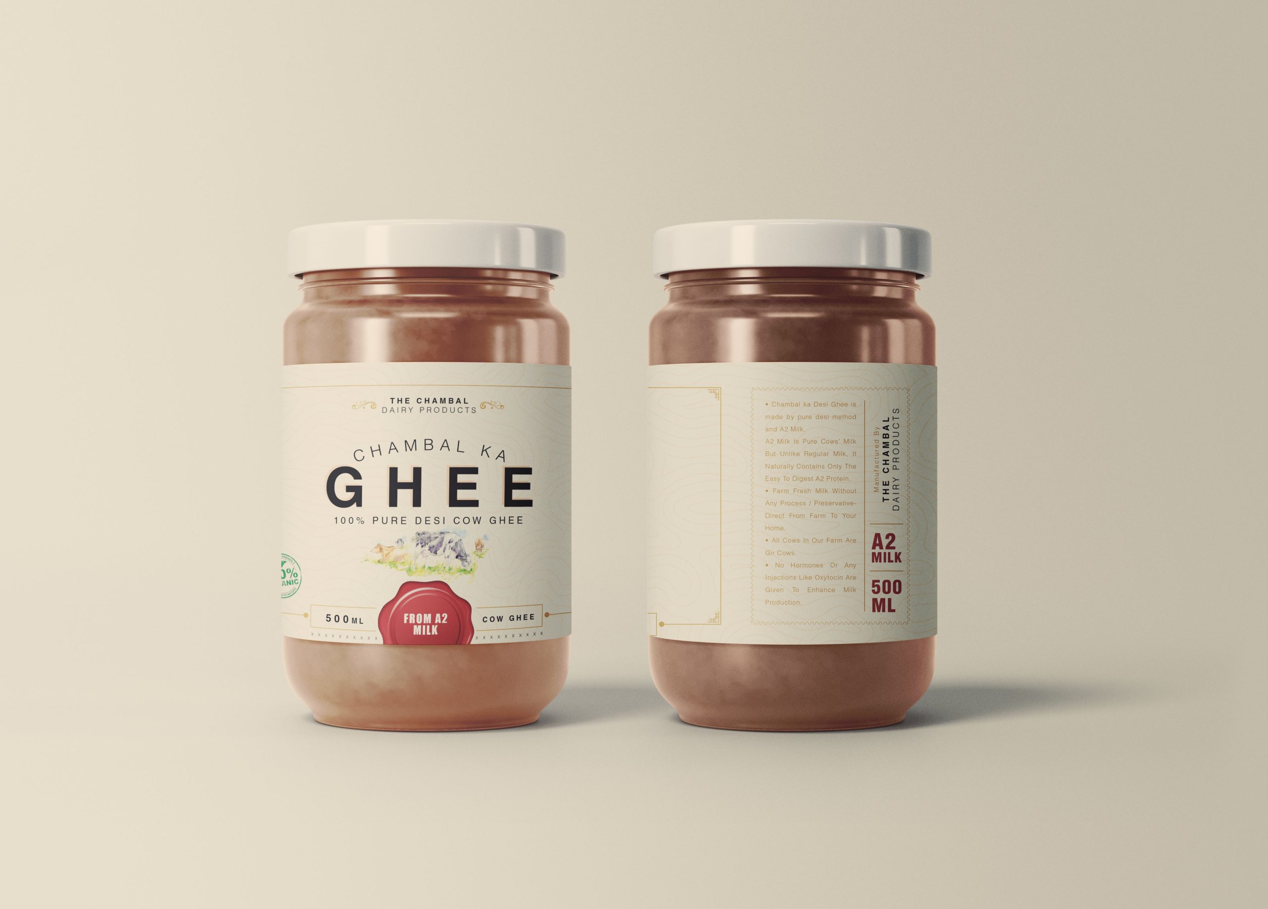 A2 Milk Ghee Branding