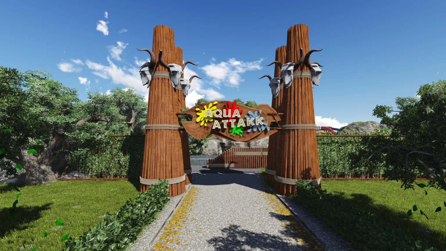 Amusement Park 3D Renders