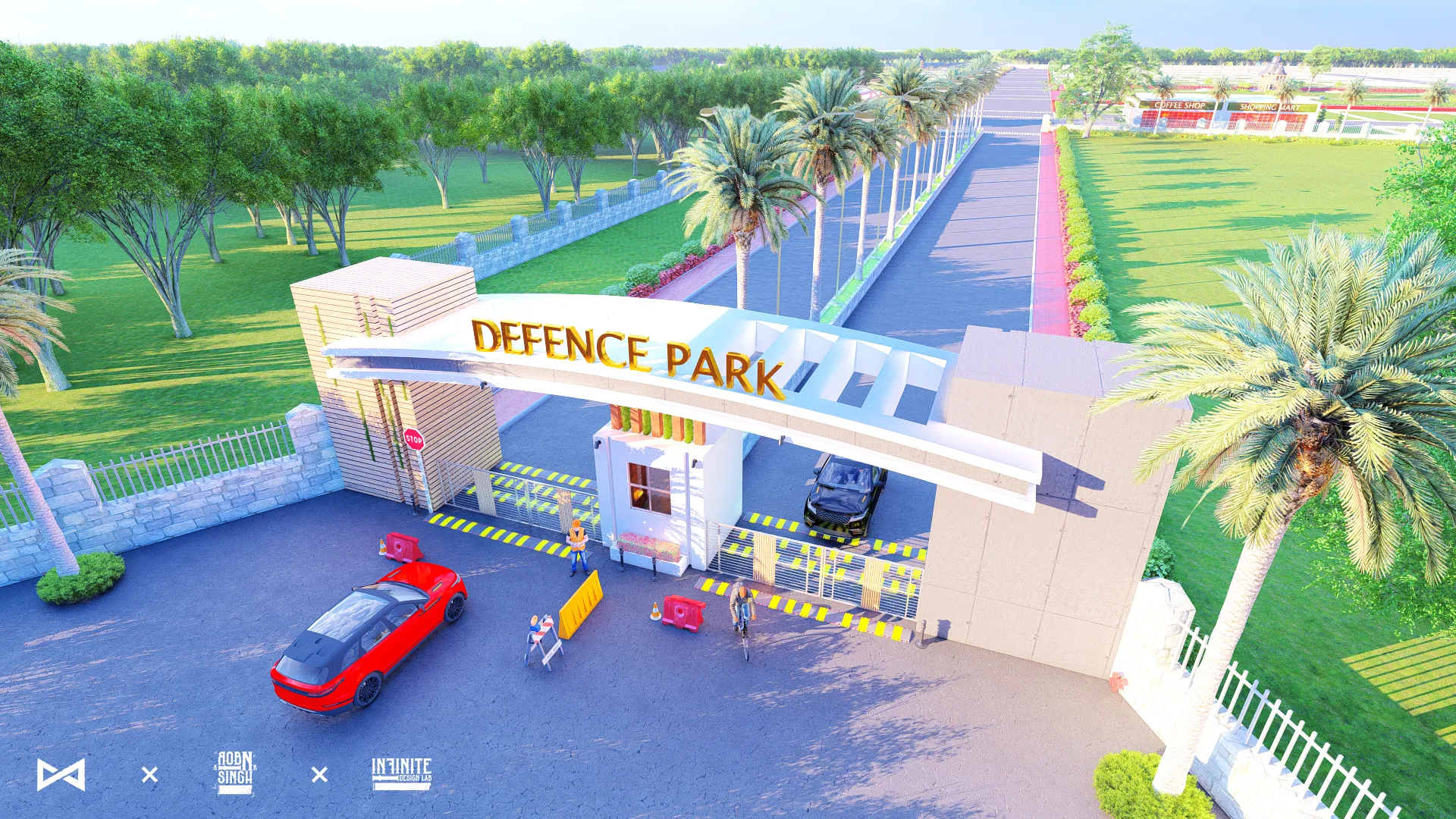 Defence Park 3D Township Design