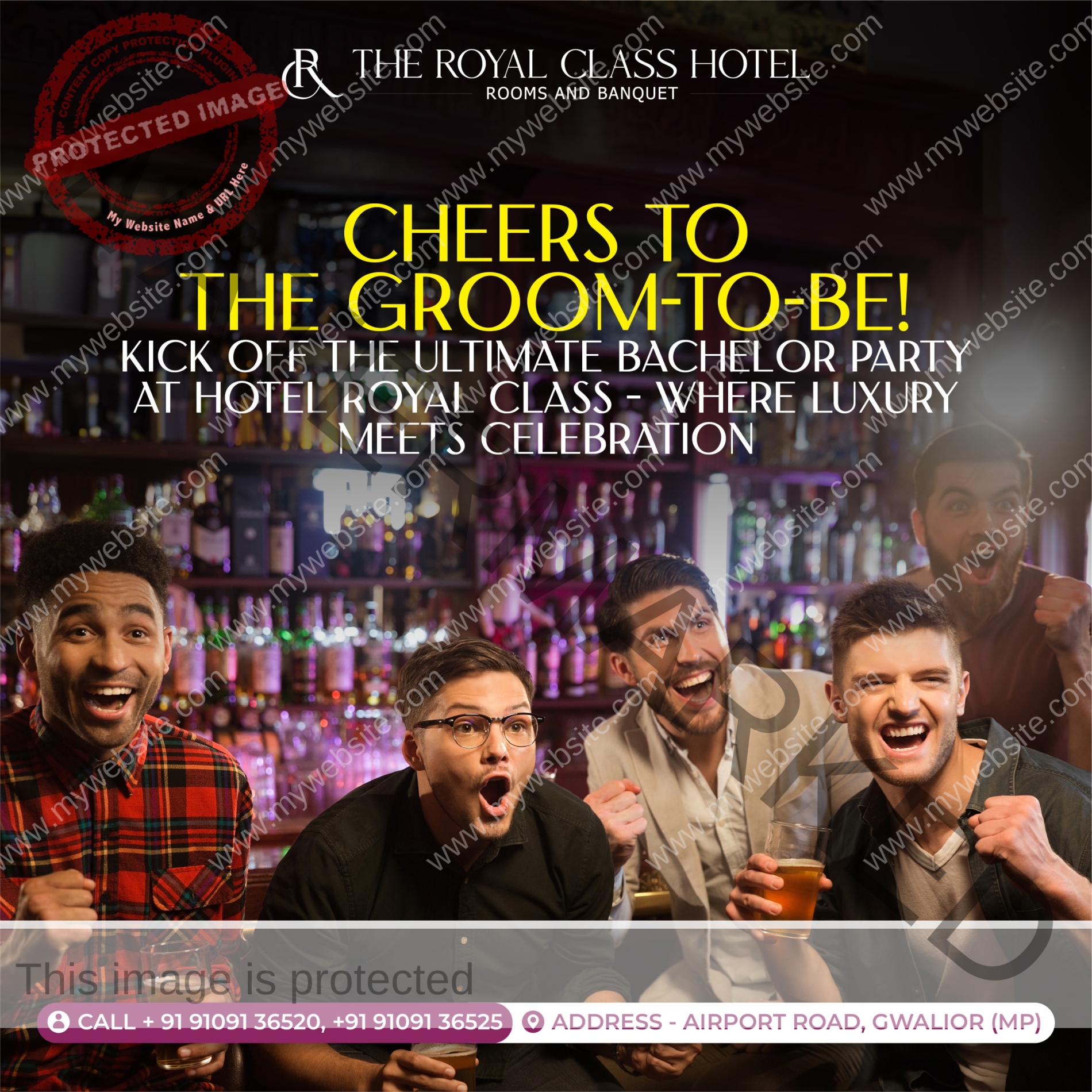 The Royal Class Hotel Social Media Creative Design