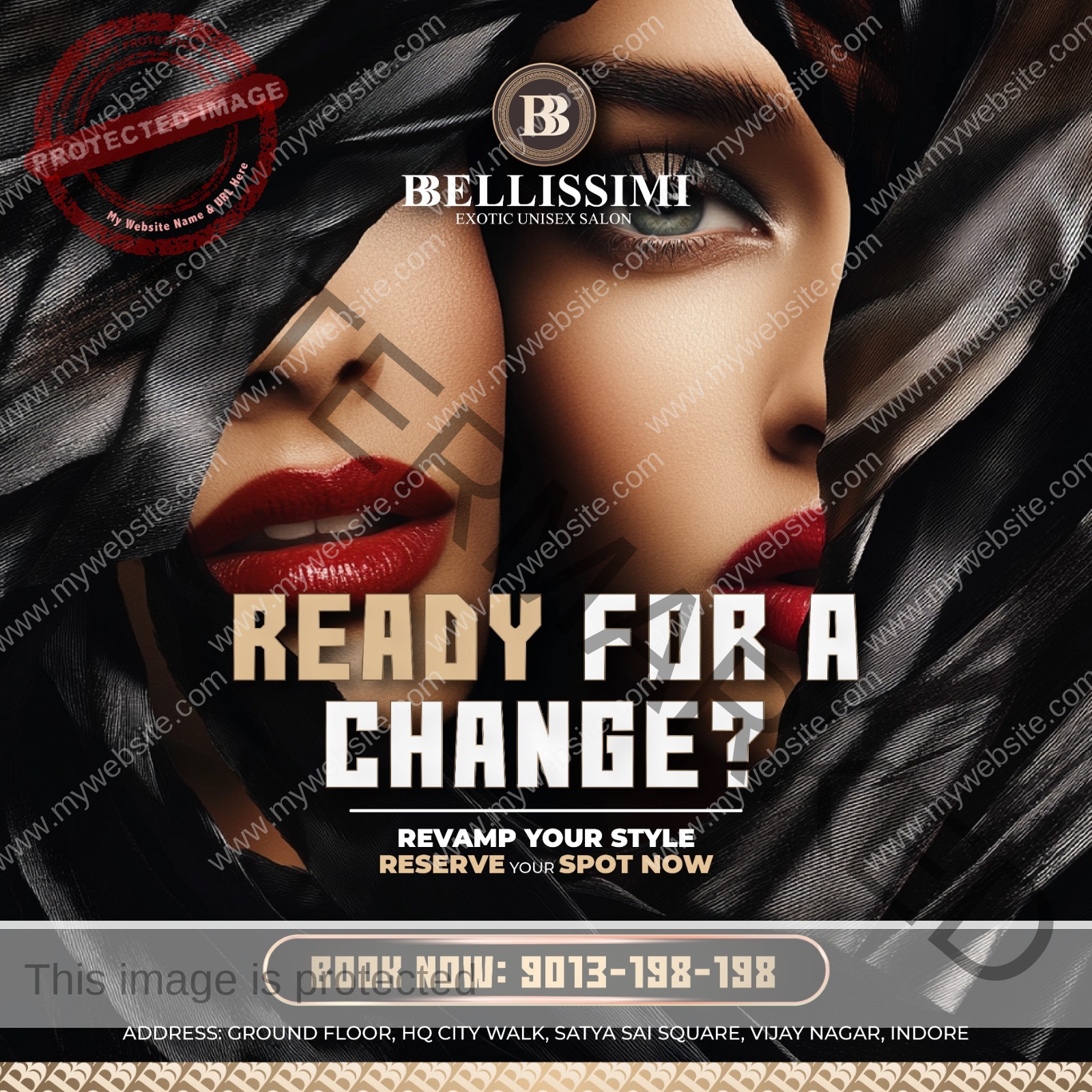 Bellissimi Salon Social Media Creative Design